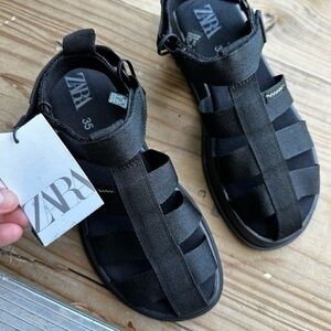 Zara NWT kids fabric fisherman sandals 2549/930